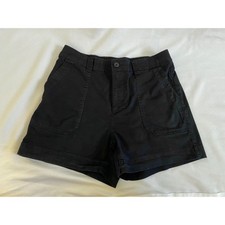 Old Navy Shorts Womens L Black High-Rise OG Chino Casual Stretch Cotton Pockets