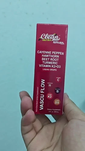 Clean Nutra Cayennepfeffer Tropfen Nahrungsergänzung flüssig Weißdornbeere Vitamin D3 K2 - Bild 2 von 10