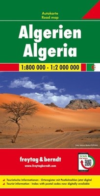 Algeria Road Map 1:800 000 - 1:2 000 000 SHEET MAP FOLDED 9783707909661