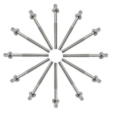 12-Pack Drum Tension Rods M6X50 mm Stainless Steel Replacement Parts