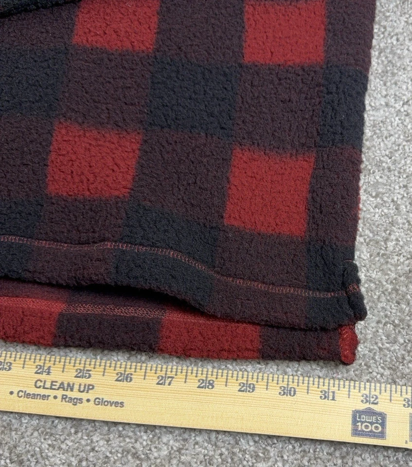 Sudadera Sherpa a cuadros Wrangler Authentics (rojo/negro). Cremallera 1/4 talla 3XL Foto 3 de 4