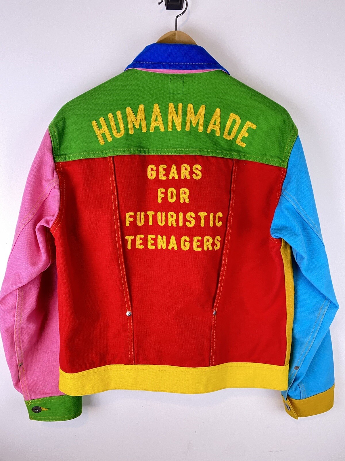 HUMAN MADE CRAZY PATCHWORK DENIM JACKET SIZE MEDI… - image 3