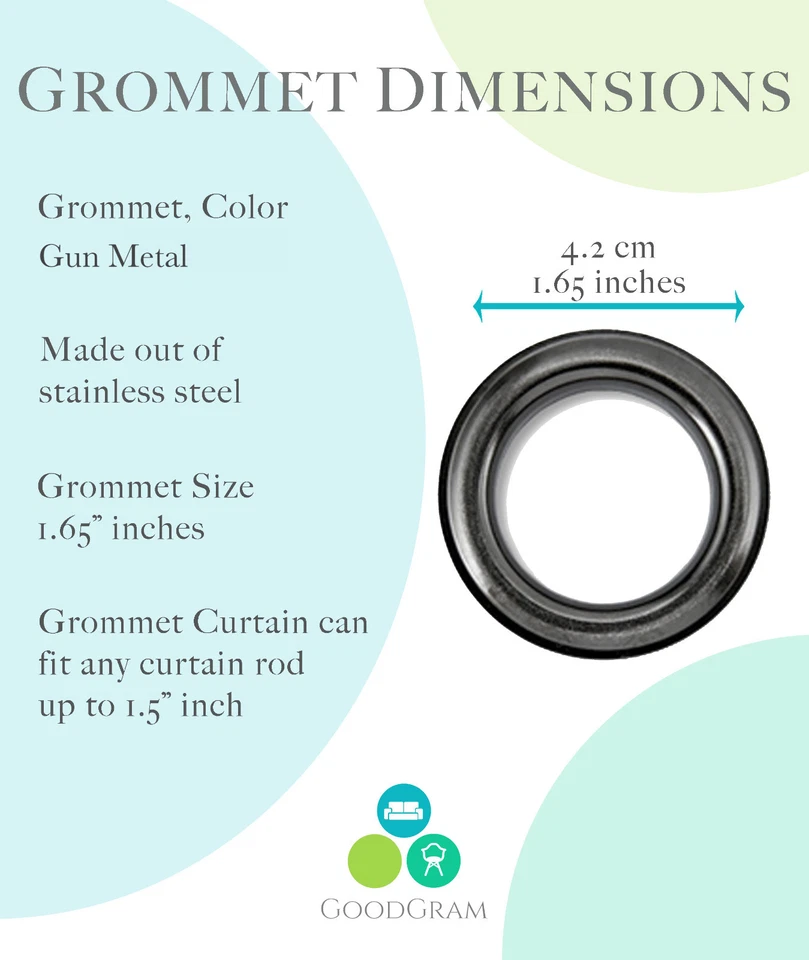 Paquete de 2: cortinas de hotel Regal Home 100 % ojal apagón - colores surtidos Foto 2 de 4