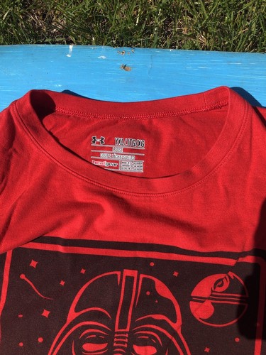 Star Wars Under Armour Boys Size Youth XL T-Shirt Darth Vader /Squad Leader. - Picture 7 of 14