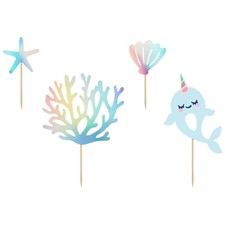 Cake-Topper Narwal 10-15,5cm Kuchendekoration...