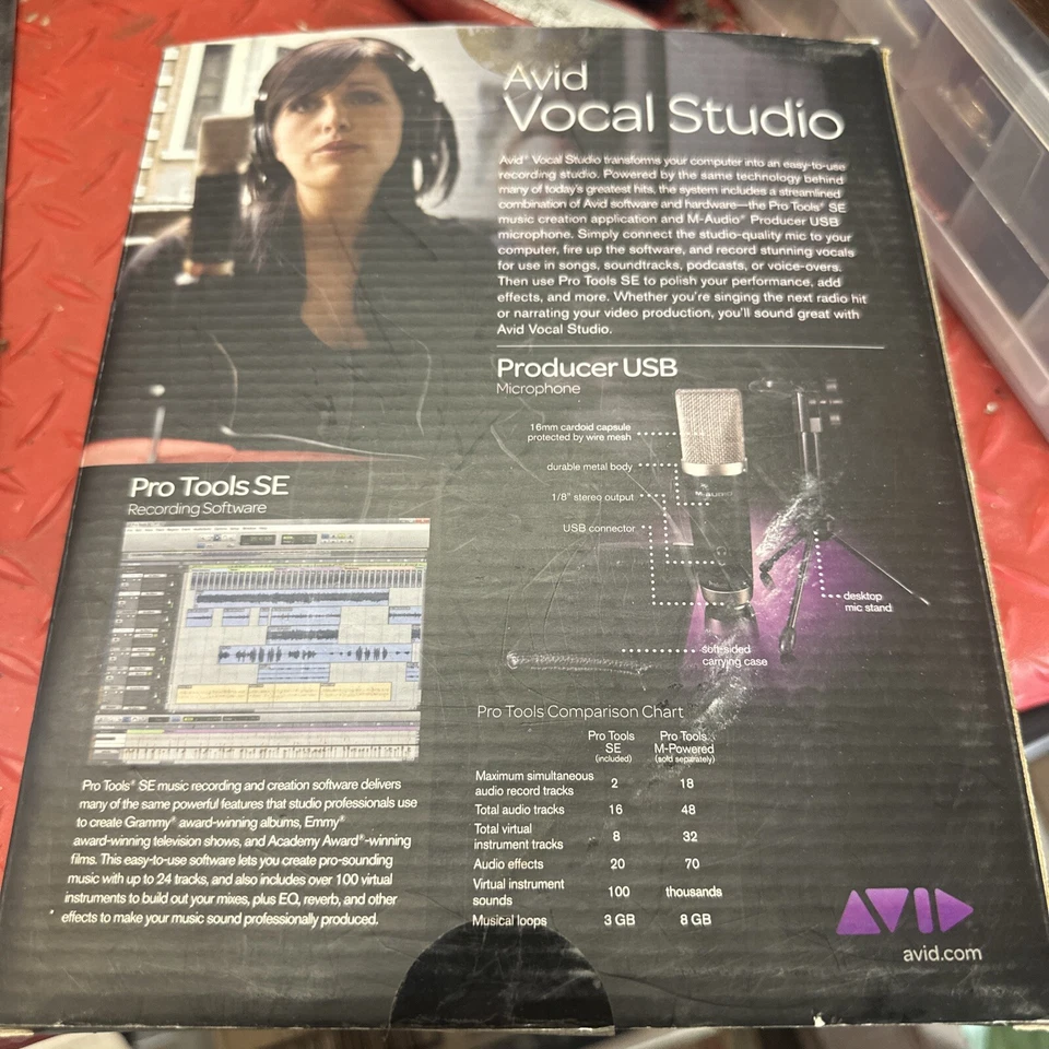 AVID Vocal Studio Digital Recording USB Condenser Microphone ~ WORK No Stand! - Image 2 of 2