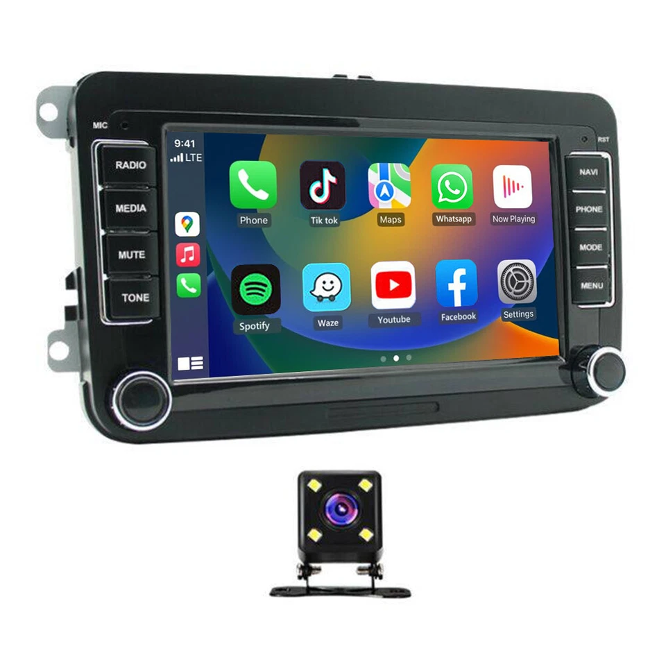 7" Android 13 Carplay Car Stereo Radio GPS Navi For VW Volkswagen Jetta Passat Foto 4 de 4