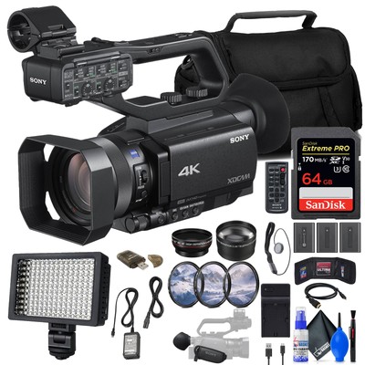 + MoreSony PXW-Z90V 4K HDR XDCAM with Fast Hybrid AF + 64GB Card + 2 x NP-FV70