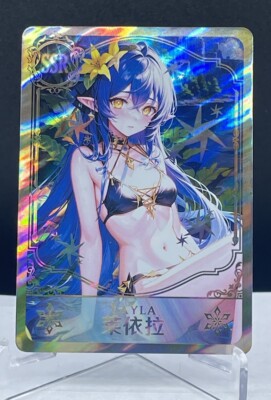 LAYLA GENSHIN IMPACT SSR Holographic Custom Art Goddess Story Anime Card