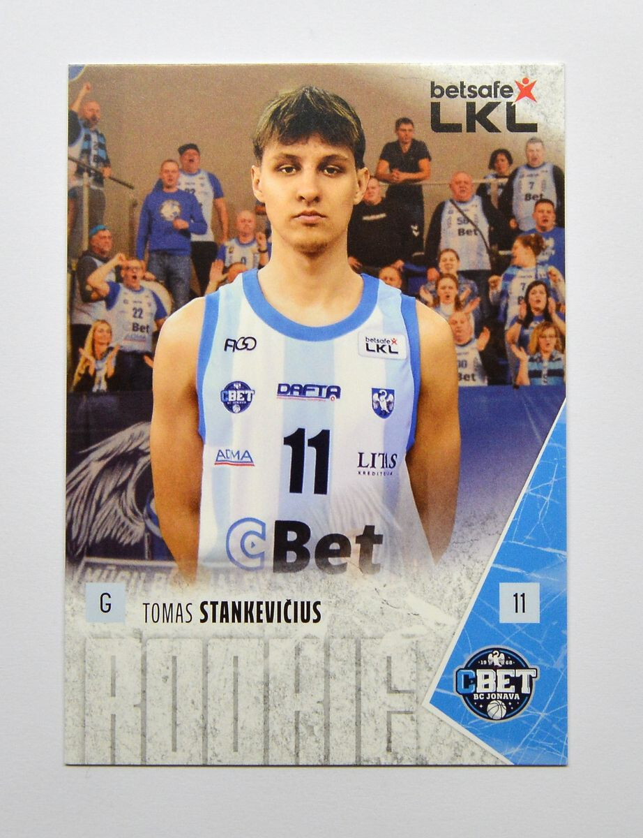 上田綺世 ストライカーカード パラレル 2023-24 H&C LKL Basketball Rookie Base #JSK-R06 Tomas