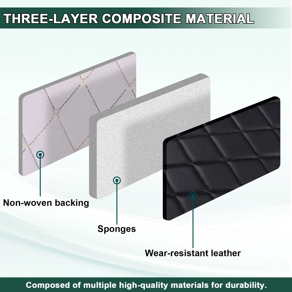 Tapicería de techo de coche de cuero sintético de tela de vinilo acolchado de 63" espuma de 6 mm por yarda Foto 2 de 4