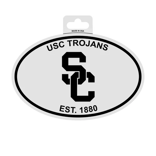 USC Trojans White NCAA Decals