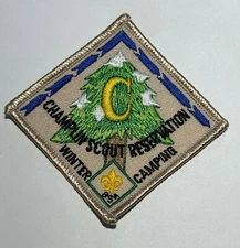 Champlin Reservation Rhode Island Winter Camper Boy Scout Patch RC8