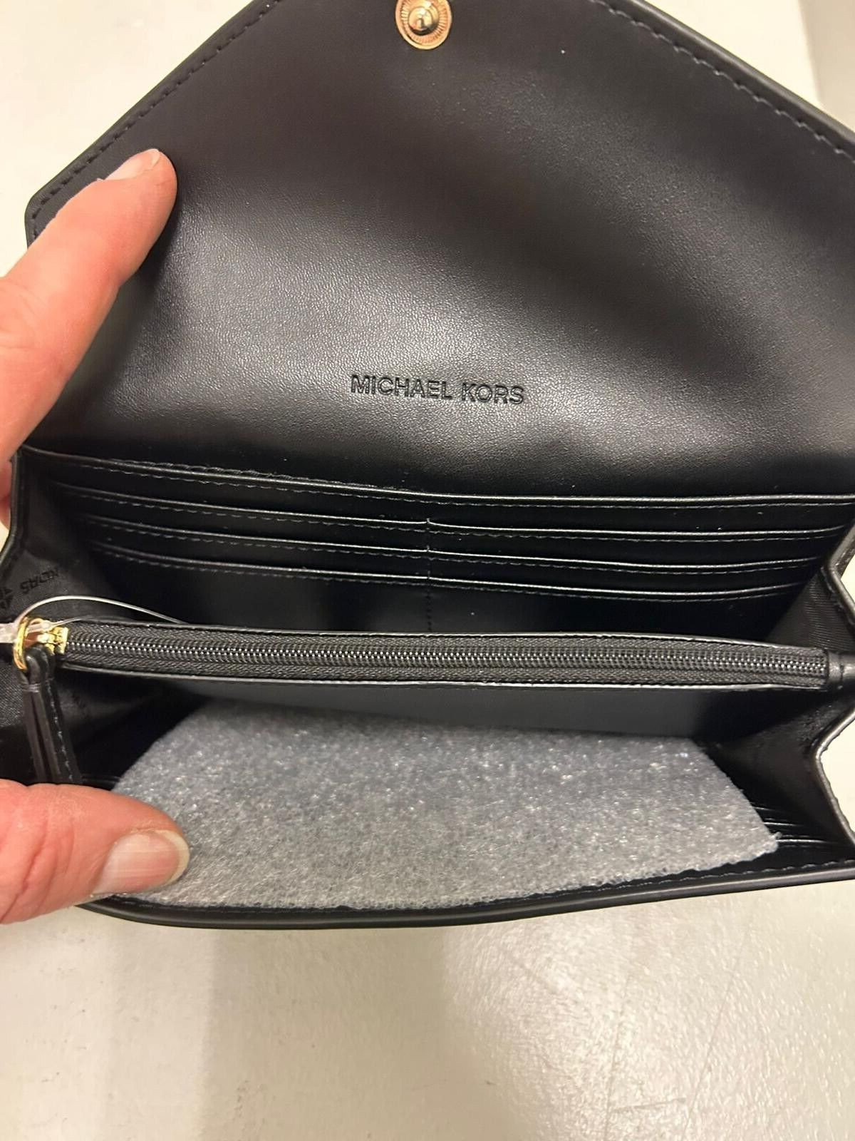 Michael Kors Jet Set Travel Large Logo Envelope Continental Wallet  