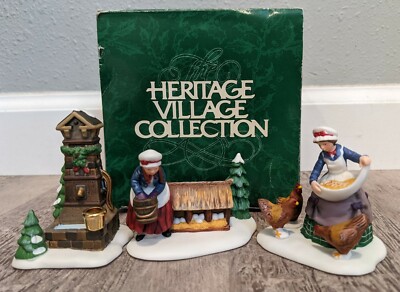 DEPT. 56 - THREE FRENCH HENS - 12 DAYS DICKENS VILLAGE - ITEM