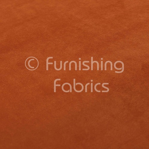 10 metros de telas de tapicería de muebles de terciopelo naranja mate con textura suave de felpa - Imagen 3 de 4