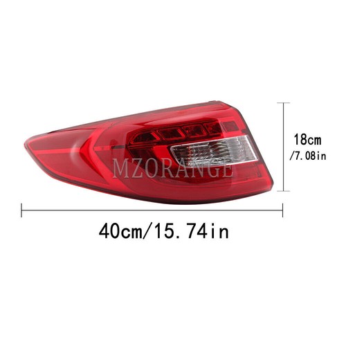 Set Left+Right LED Tail Light Rear Lamp Brake For Hyundai Sonata Sedan 2015-2017 - Picture 7 of 12