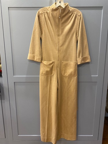 1970's Vintage Kiva Striped Polyester ladies Womens SM/M jumpsuit one piece - Picture 6 of 6