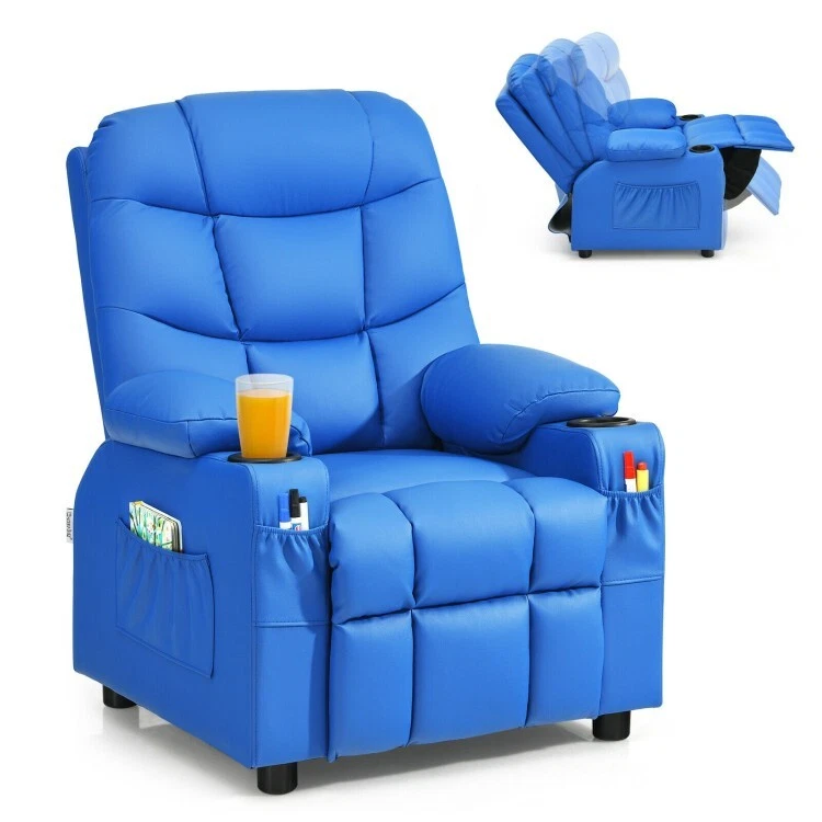 Kids recliner with cup holder deals