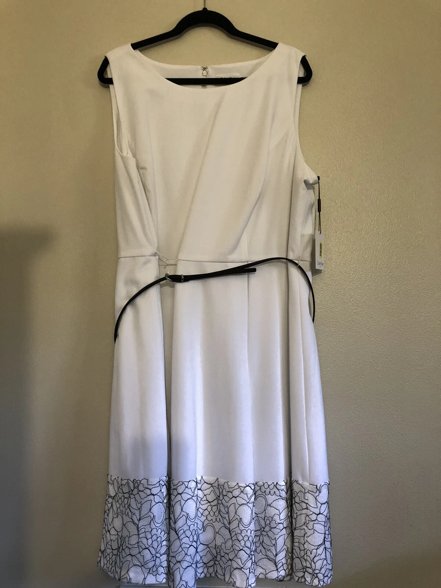 Vestido blanco Calvin Klein talla grande 22W