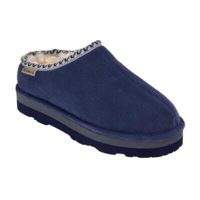 BEARPAW Lucille Platform Mule Water Stain-Repellent Suede Clog Comfort Shoes NEW