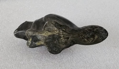 Vintage DORN KANADA ESKIMO INUIT KUNST geschnitzter Biberstein signiert 6 Zoll - Bild 9 von 9