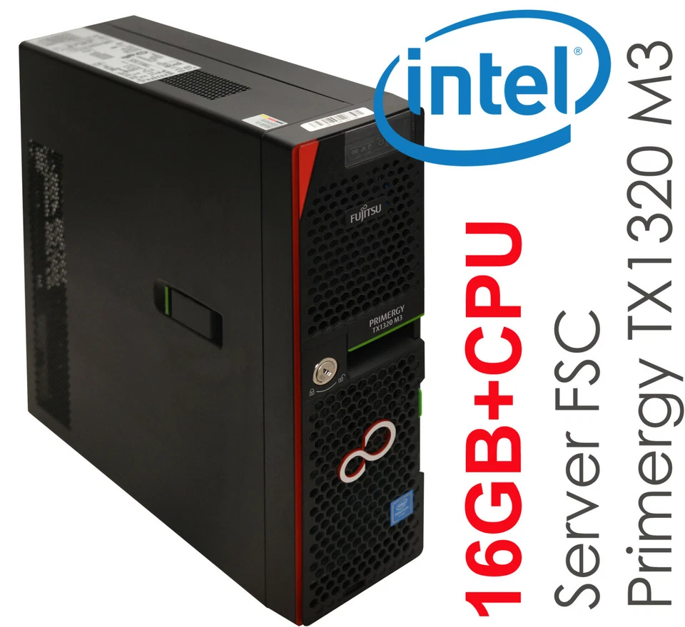 PRIMERGY TX1320 M3 SERVER 16GB DDR4 +INTEL CPU 3,5GHz D3307-A13 LSI MegaRAID 12G - Bild 2 von 4