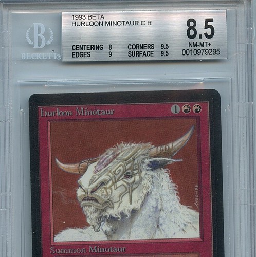 MTG Beta Hurloon Minotaur BGS 8.5 NM/MT+ card Magic Amricons 9295 - Picture 2 of 2