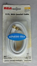RG6 Coaxial Cable 6 Ft. White. In Unopened Package.