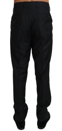 DOLCE & GABBANA Pants Black Cotton Stretch Formal Trousers IT50 / W36 RRP $800 - Picture 3 of 6