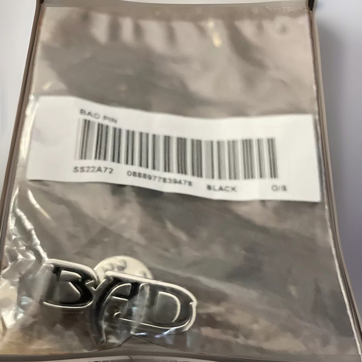 SUPREME BAD PIN/ BLACK SS22 WEEK 8 100 AUTHENTIC/ for sale online