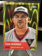 2022 Topps Chrome Platinum Anniversary Liam Hendricks Yellow Raywave /250