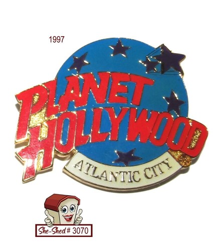 1997 Planet Hollywood Atlantic City Trading Pin Restaurant Souvenir - VGC