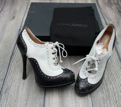 DSQUARED2 PLATFORM ANKLE BOOTS BOOTIES 37 SHOESPUMPS +-900 eur