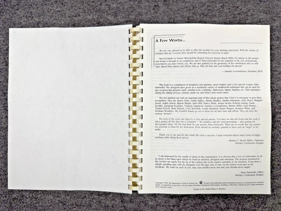 VTG Holiday Celebration Designs: Compilation of Needlework Projects by EGA Guild - Image 3 of 4