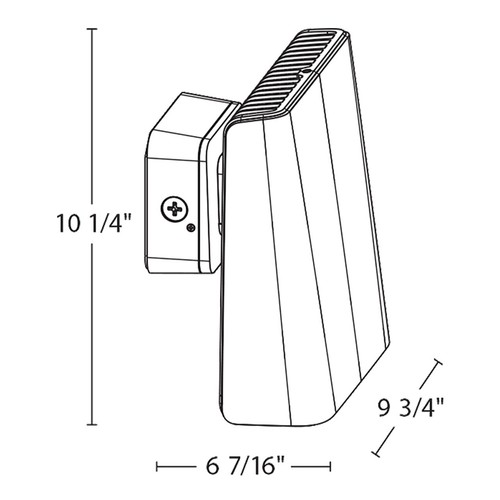 RAB WPLEDL LED Full Cutoff Wallpack Power and Color Select 120-277V w Photocell - Picture 7 of 8