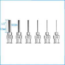 36PCS 0.25",1",1.5",2" Luer Lock Dispensing Needle Blunt Tip,Stainless Steel