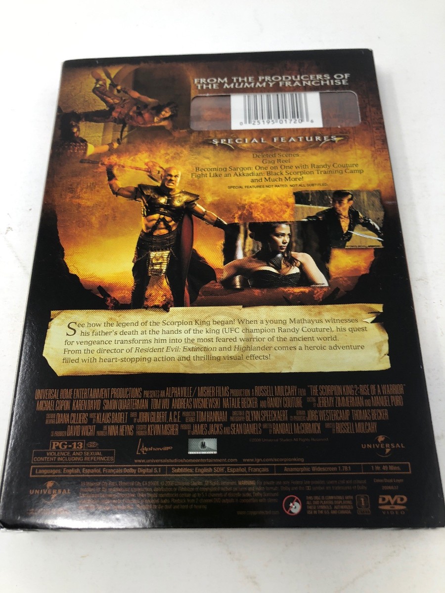 REON ‼︎ DVD The Scorpion King 2 Rise of a Warrior DVD Widescreen 25195017206| eBay