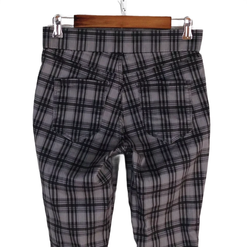 Nine West Heidi узкие брюки женщин 6 серый клетку эластичный пояс комфорт - Изображение 4 из 4