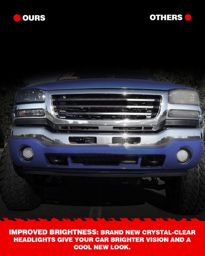 2x Front Headlight AssemblyFits 2000-2006 GMC Yukon/Yukon XL 1500 Sierra 1500 - Picture 6 of 15