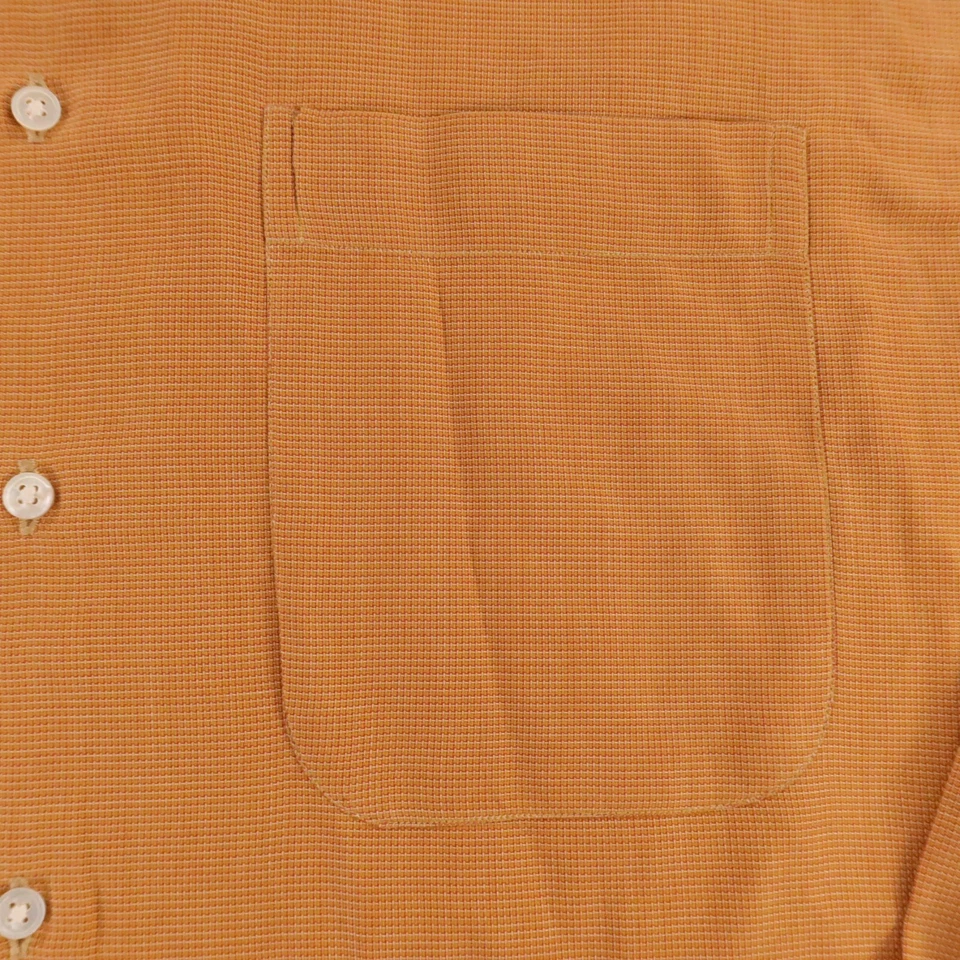 Camisa Gitman Bros Para Hombre L 16 35 Beige Naranja Rojo Abotonada Royal Oxford OCBD EE. UU. Foto 4 de 4