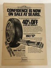 1982 Sears Tires Vintage Print Ad pa31
