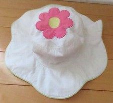 Gymboree SPRING FUN Infant/Toddler Size 6-18 Months White Hat w Floral Applique