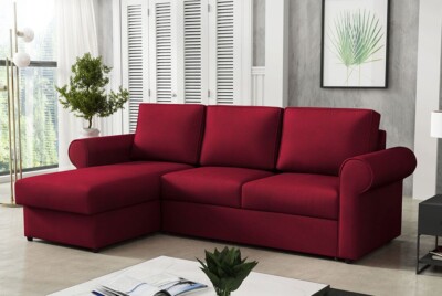 Ecksofa Monaco Polsterecke Sofa Couch Polstergarnitur Eckcouch Schlaffunktion