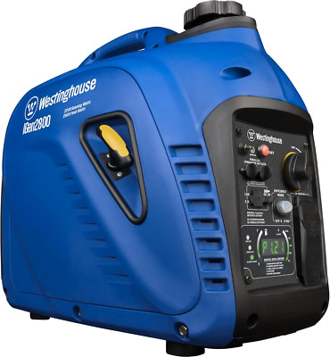 2800W Super Quiet Portable Inverter Generator - Gas, Lightweight, Long Run Time