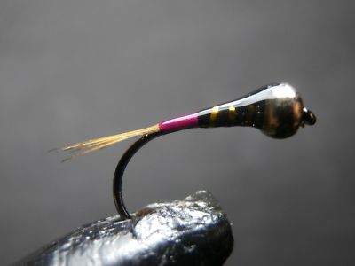 1 Dozen Tungsten Head Spanish Nymphs – Blue & Green – Fly Fishing Trout Flies
