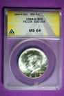 1964 D ANACS MS64 Kennedy Half Dollar #B28118