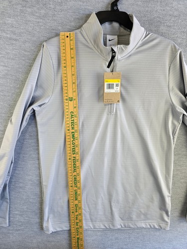 Nike Mens Small Victory Dri-Fit Half Zip 1/2 Golf Pullover FD5837-077 Light Gray - Picture 5 of 8