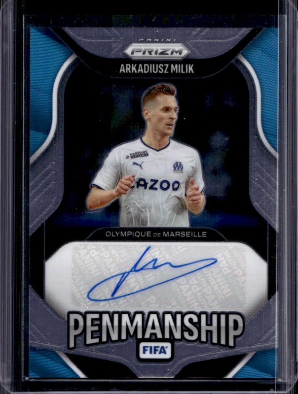 2025-26 Panini Prizm FIFA Arkadiusz Milik Penmanship Auto Autograph #P-AM