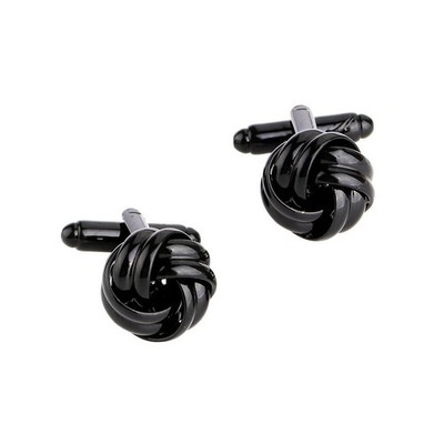 2 Pcs Knot Cuff Link Shirts Links Necktie Clip Cufflink Cufflinks for Men
